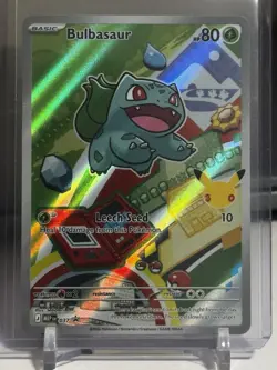 First Partner Illustration Bulbasaur Promo Full Art Holo 037 Pokemon TCG - Image 1