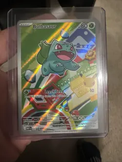First Partner Illustration Bulbasaur Promo Full Art Holo 037 Pokemon TCG - Image 4