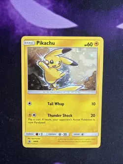 Pokemon Pikachu Promo Holo 2017 Sun & Moon Black Star SM98 NM - Image 1