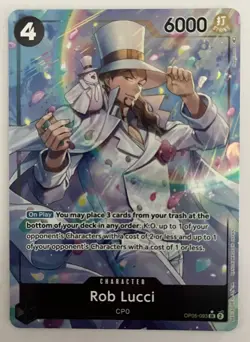 One Piece OP05 Awakening New Era Rob Lucci OP05-093 SR Alt Art AA English NM - Image 1