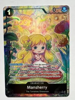 One Piece OP05 Awakening New Era Mansherry OP05-088 R Alt Art AA Holo ENG NM - Image 1