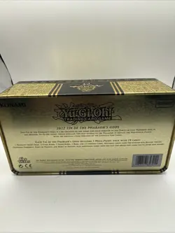 YUGIOH TCG! EMPTY Tin 2022 Tin Of The Pharaoh’s Gods! - Image 4