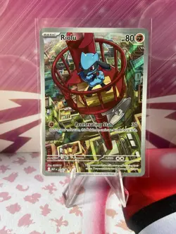 Pokemon TCG: Riolu 010 MEP ETB Promo Mega Evolution - Image 1