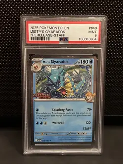 Misty’s Gyarados Staff Promo PSA 9 - DRI - Pokemon TCG - Image 1