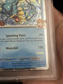 Misty’s Gyarados Staff Promo PSA 9 - DRI - Pokemon TCG - Image 2