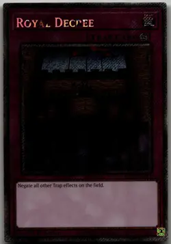 Royal Decree (Platinum Secret Rare) Platinum Secret Rare Quarter Century Stamped - Image 1