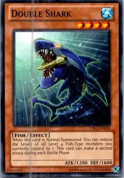Double Shark CBLZ-EN010 Yu-Gi-Oh! Light Play Unlimited - Image 1