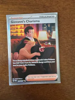 Giovanni's Charisma - 204/165 - 151 - Special Illustration Rare Pokemon Card - Image 2