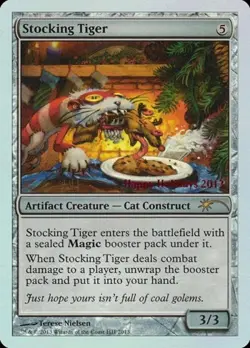 Stocking Tiger -Foil Light Play MTG Promos: Special Occasion - Image 1
