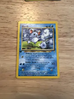 1st Edition Marill - Neo Genesis - #66/111 - Vintage Pokemon Card 2000 WOTC - Image 1