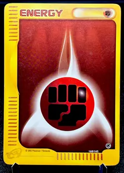 Fighting Energy 160/165 LP/MP Non Holo Cool E Reader Expedition Pokemon Card! - Image 1