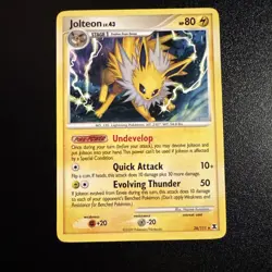 Pokemon TCG Jolteon 26/111 Rising Rivals Non-Holo Rare Card LP - Image 1