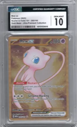 Pokemon S&V 151 - Metal Mew ex UPC promo card #205 - CGC 10 Gem Mint (English)! - Image 1