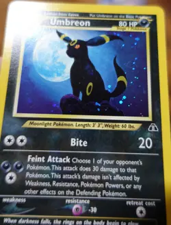 Umbreon 13/75 Holo Rare Neo Discovery Set Pokemon Card PL - Image 5