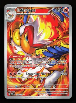 Infernape 173/167 Illustration Rare Twilight Masquerade Pokemon Card - Image 1