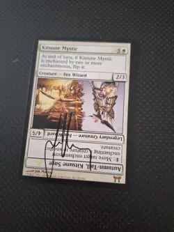 MTG - Kitsune Mystic artist signed - MAGIC THE GATHERING Rare card - Image 1
