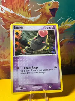 Volbeat 42/106 & Spoink 65/106 Emerald Holo Pokemon 2005 - Image 3