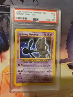 2002 POKEMON NEO DESTINY #109 SHINING MEWTWO PSA 5 - Image 1