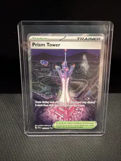 Pokemon TCG Prism Tower 111/086 ME04: Chaos Rising Ultra Rare Full Art Holo NM - Image 1
