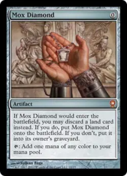 MTG Mox Diamond -Medium Play Foil- From the Vault: Relics -English - Image 1
