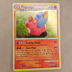 Pokemon TCG Magcargo 6/90 Rare Holo Undaunted 2010 LP Lightly Played - Image 1