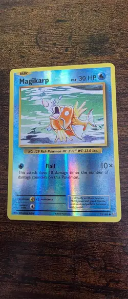 Magikarp 33/108 Common Evolutions Pokemon Reverse Holo Near Mint - Image 1