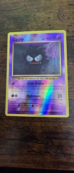 Gastly 47/108 Common Evolutions Pokemon Reverse Holo Near Mint - Image 1