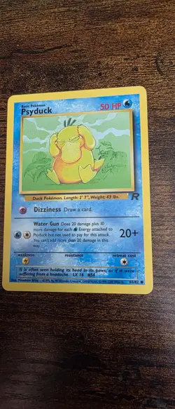 Psyduck 65/82 Common Team Rocket Pokemon Lightly Played - Image 1
