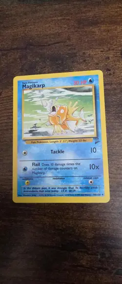 Magikarp 35/102 Uncommon Base Set Unlimited Pokemon Lightly Played - Image 1