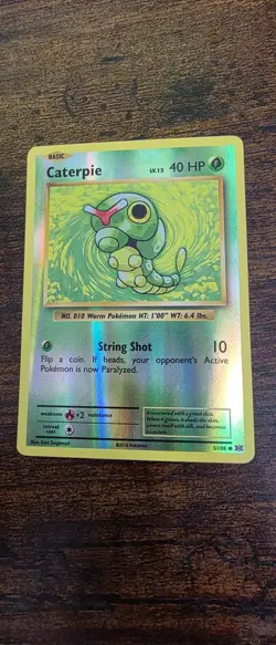 Caterpie 3/108 Common Evolutions Pokemon Reverse Holo Near Mint - Image 1