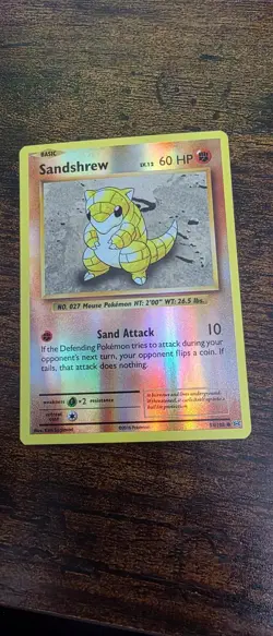 Sandshrew 54/108 Common Evolutions Pokemon Reverse Holo Near Mint - Image 1