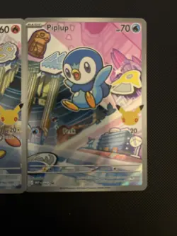 First Partner Series 1 Turtwig Chimchar Piplup Promo Set 040 041 042 Pokemon TCG - Image 4