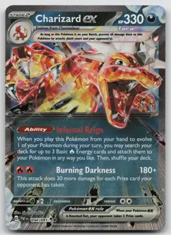 Charizard ex 054/091 Paldean Fates Pokemon Holo NM Double Rare - Image 1