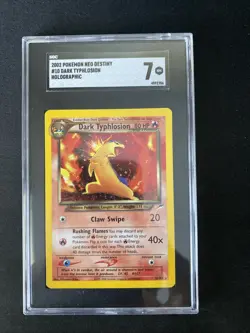 2002 Pokemon Neo Destiny #10 Dark Typhlosion Holographic SGC 7 - Image 1