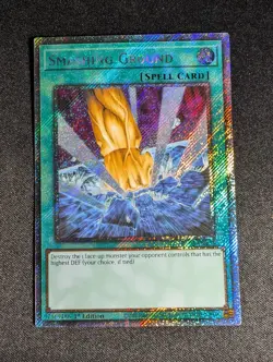Yugioh - Smashing Ground RA03-EN135 1st Edition Platinum Secret Rare NM - Image 1