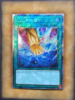 Yugioh Smashing Ground RA03-EN135 Platinum Secret Rare 1st Ed NM - Image 1