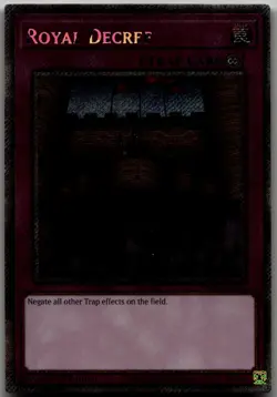 Royal Decree (Platinum Secret Rare) Platinum Secret Rare Quarter Century Stamped - Image 1