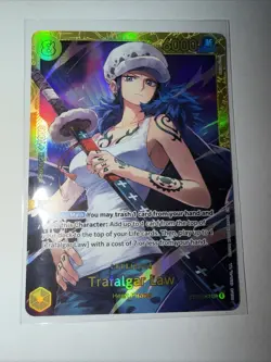 One Piece CCG Trafalgar Law Secret Rare Holo EB03-062 6000 Power - Image 2