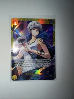 One Piece CCG Trafalgar Law Secret Rare Holo EB03-062 6000 Power - Image 3