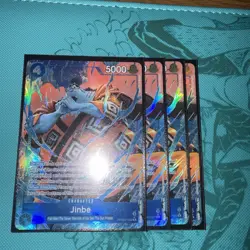 4x One Piece TCG - Jinbe PRB02-007 Alt Art - The Best Vol.2 - English - Image 1