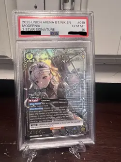 Modernia 3 Star Signature / PSA 10 / UE14BT Goddess Of Victory / Union Arena - Image 1