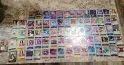 One Piece tcg Card Game x77Cards Collection Mixed Lot w FOILS/Promos/SP - Image 1
