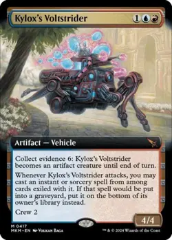 Kylox's Voltstrider (Extended Art) -Foil Near Mint MTG Murders at Karlov Manor - Image 1