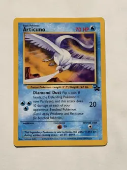 Pokemon Articuno 22/53 Wotc Promo Regular 70HP Basic English Toshinao Aoki Card - Image 1