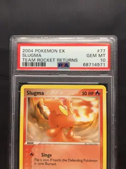 Pokemon Cards: EX Team Rocket Returns Common: Slugma 77/109: PSA 10 - Image 3