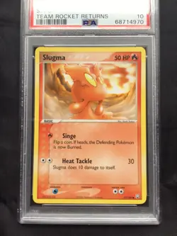 Pokemon Cards: EX Team Rocket Returns Common: Slugma 77/109: PSA 10 - Image 2