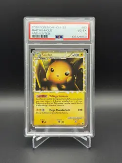 Pokemon TCG Raichu Prime 83/90 Undaunted Holo Trading Card PSA 4 VG-EX - Image 1