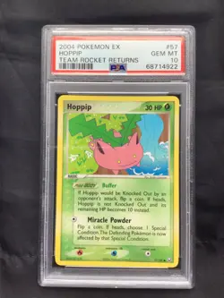 Pokemon Cards: EX Team Rocket Returns Common: Hoppip 57/109: PSA 10 - Image 1