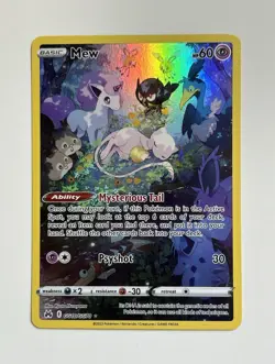 Pokemon Mew GG10/GG70 Ultra Rare Full Art Holo Basic Crown Zenith Gallery Card - Image 1