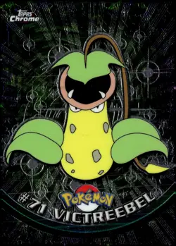 Pokemon Card-Victreebel 2000 Topps Chrome TV Animation Edition #71 Card - Image 1